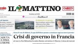 PRIMA PAGINA IL MATTINO OGGI: “Rivoluzione Conte, ecco il Napoli bis”