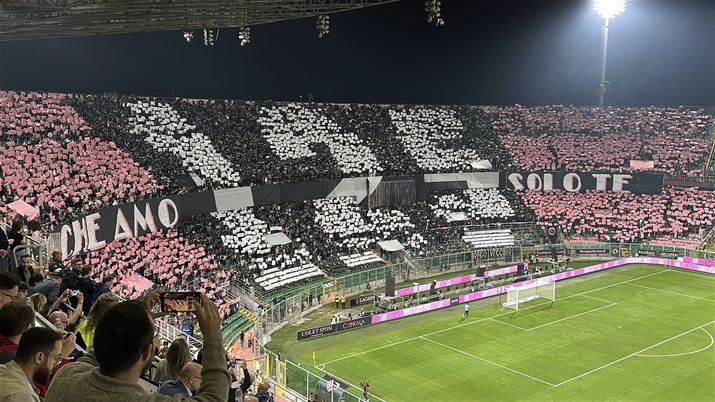 Coreografia Curva Nord Palermo 125 anni