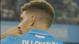 Di Lorenzo sblocca il risultato, l’esultanza da brividi del capitano