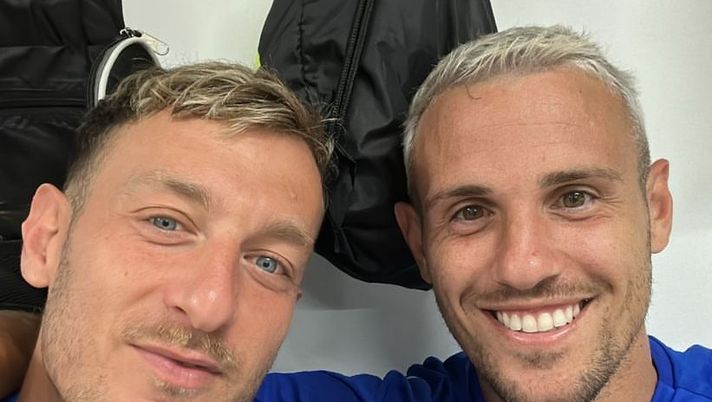 FOTO Sampdoria, gli ex Palermo Verre e La Gumina insieme nel ritiro blucerchiato  Sampdoria