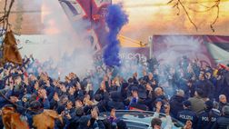 VIDEO VN – I tifosi incitano i viola con… i fuochi d’artificio!