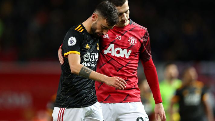 Bruno Fernandes e Diogo Dalot, Manchester United