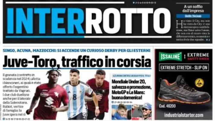 EDICOLA TS – Il sogno interrotto: l’Inter paga errori e sfortuna: Lukaku ‘para’ Dimarco e… - immagine 1
