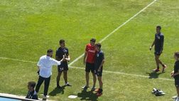 GALLERY Meret concede selfie ai calciatori della Cavese