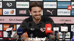 FOTO, capitan Brunori in conferenza stampa al ritiro del Palermo