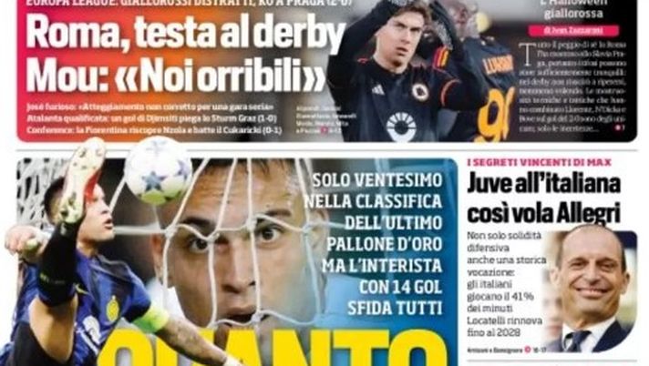 EDICOLA / CdS: “Lautaro, quanto vale. Riscrive la top10 degli assi” - immagine 1