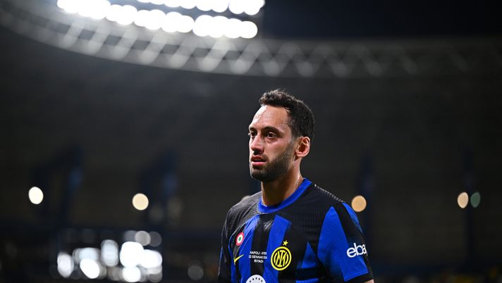 Hakan Calhanoglu Napoli Inter 0-1 Supercoppa 2023-24
