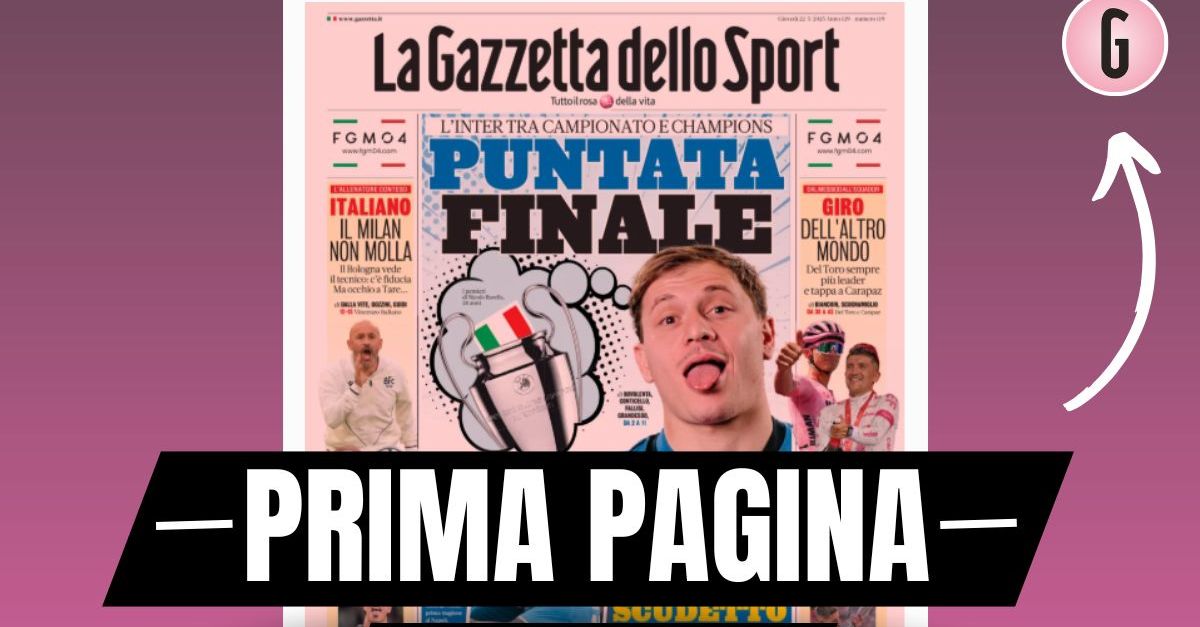 prima pagina gazzetta dello sport italiano il milan non molla