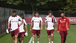 Roma, l’allenamento a Trigoria in vista della Dinamo Kiev – FOTO GALLERY