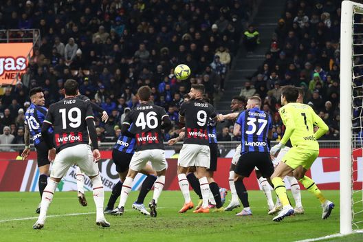 Lautaro Martinez in gol nel derby del 5 febbraio 2023 (Foto di Marco Luzzani/Getty Images) milan-lazio-san-siro-dato-sconfitte-statistica-ko