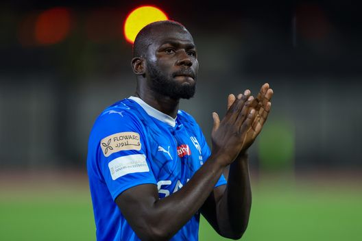 Al Qassim , Arabia Saudita - 3 maggio 2024: Kalidou Koulibaly, difensore centrale dell'Al-Hilal. (Foto di Yasser Bakhsh/Getty Images) Kalidou Koulibaly