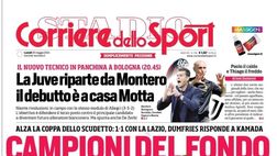 EDICOLA / CdS: I campioni del fondo. Inter fa festa. Zhang ai saluti