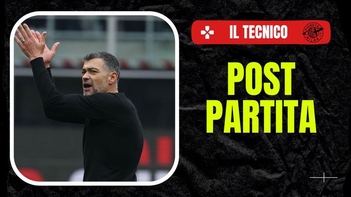 Le dichiarazioni di Sergio Conceicao (allenatore AC Milan), al termine di Milan-Parma 3-2 (Serie A 2024-2025) | News (Getty Images) dichiarazioni Sergio Conceicao AC Milan Milan-Parma 3-2 Serie A 2024-2025