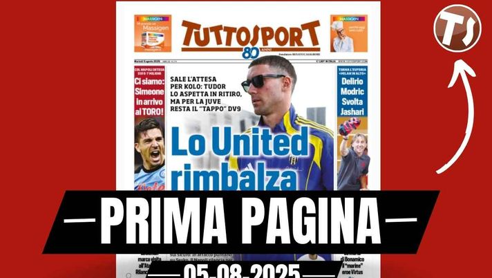 Prima pagina Tuttosport: Milan, delirio Modric, svolta Jashari. Vlahovic ...