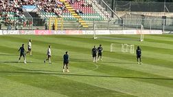 GALLERY In campo solo i centrocampisti: l’esercizio agli ordini di Stellini