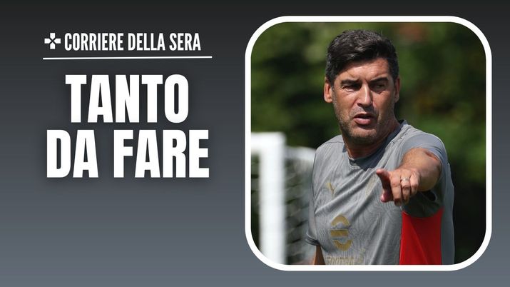 Paulo Fonseca AC Milan allenamento New Jersey