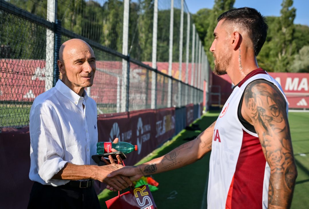 Roma, a Trigoria ritmo alto e la visita di Rocca – FOTO GALLERY - immagine 6