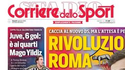 LA PRIMA PAGINA DEL CORRIERE DELLO SPORT: “Napoli scatenato, Dragusin dice sì”
