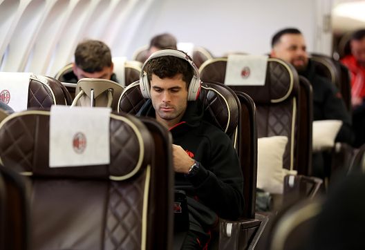 Christian Pulisic oggi a bordo. (Photo by Claudio Villa/AC Milan via Getty Images) Milan