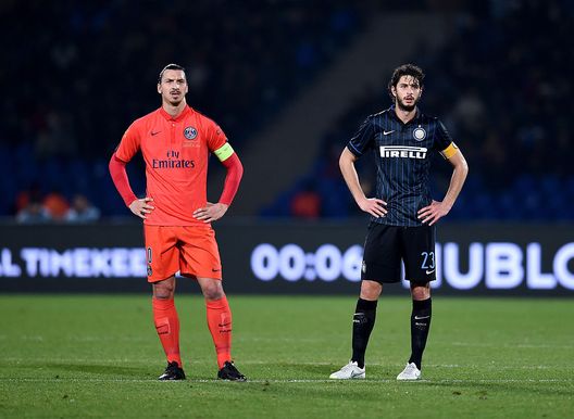Marrakech, Marocco - 30 dicembre 2014: Zlatan Ibrahimović ed Andrea Ranocchia durante un'amichevole tra Psg ed Inter. (Foto di Claudio Villa - Inter/Getty Images) Psg-Inter, dove vedere la finale di Champions in tv e streaming live- immagine 4