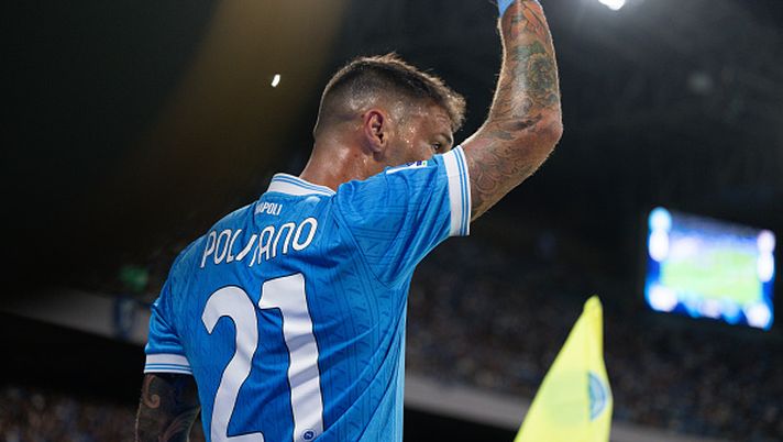 NAPLES, ITALY - AUGUST 30: Matteo Politano in action during the Serie A match between SSC Napoli and Cagliari Calcio at Stadio Diego Armando Maradona on August 30, 2025 in Naples, Italy. (Photo by SSC Napoli via Getty Images) Contromisure Milan, segna sempre Politano: dal Sassuolo al Napoli - immagine 1