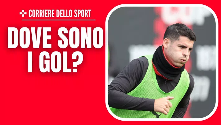Álvaro Morata AC Milan allenamento Milanello