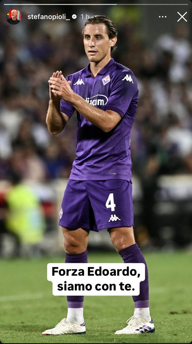 Stefano Pioli non dimentica: “Forza Edoardo, siamo con te”- immagine 2