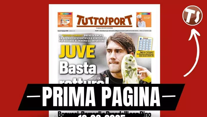 Prima pagina Tuttosport: 'Il Milan contatta Vlahovic'