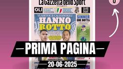 Prima pagina Gazzetta dello Sport: “Vlahovic e Calhanoglu hanno rotto”