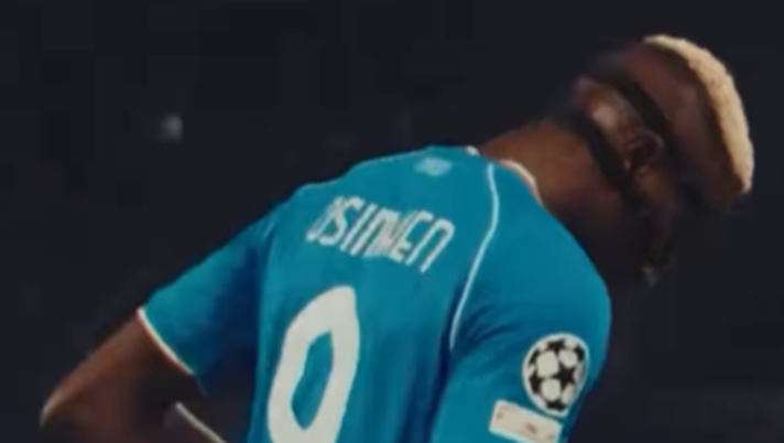 Video saluto del Napoli ad Osimhen