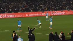VIDEO Mazzocchi, esultanza da brividi al fischio finale di Napoli-Juventus
