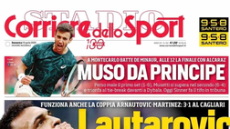 PRIMA PAGINA CORRIERE DELLO SPORT OGGI: “L’Inter vola a +6 e agita il Napoli”