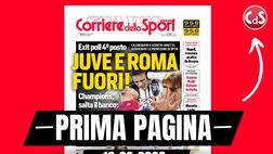 Prima pagina Corriere dello Sport: “Exit poll Champions: Como favorito, Juve e Roma fuori!”