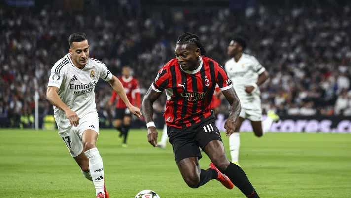 Rafael Leao AC Milan Real Madrid-Milan 1-3 Champions League 2024-2025