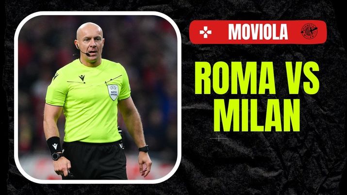 Moviola LIVE Roma-Milan Europa League 2023-2024 arbitro Marciniak
