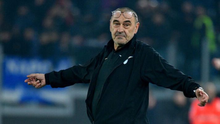 ROME, ITALY - JANUARY 28: SS Lazio head coach Maurizio Sarri during the Serie A TIM match between SS Lazio and SSC Napoli - Serie A TIM at Stadio Olimpico on January 28, 2024 in Rome, Italy. (Photo by Marco Rosi - SS Lazio/Getty Images) Lazio, segnali di distensione: Sarri resta e punta su Cataldi e il recupero di Patric - immagine 1