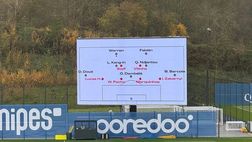 Luis Enrique e l’ultima trovata: display a bordocampo con tutti gli schemi