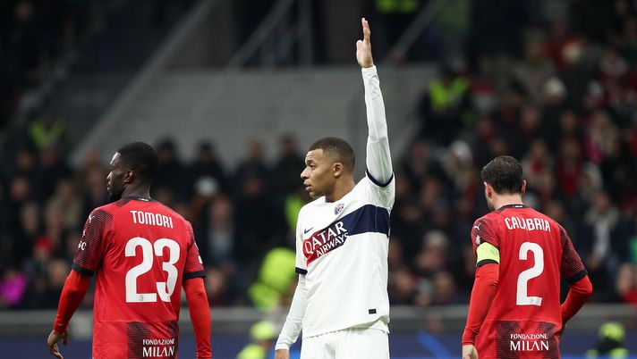Tomori Calabria Mbappé Milan-PSG 2-1 Champions League 2023-2024
