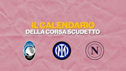 In tre per lo scudetto: il calendario completo di Napoli, Inter e Atalanta