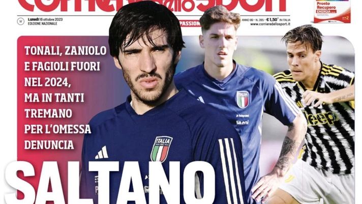 IL NAPOLI SUI MEDIA – Le prime pagine dei giornali di oggi 16 ottobre 2023 - immagine 1
