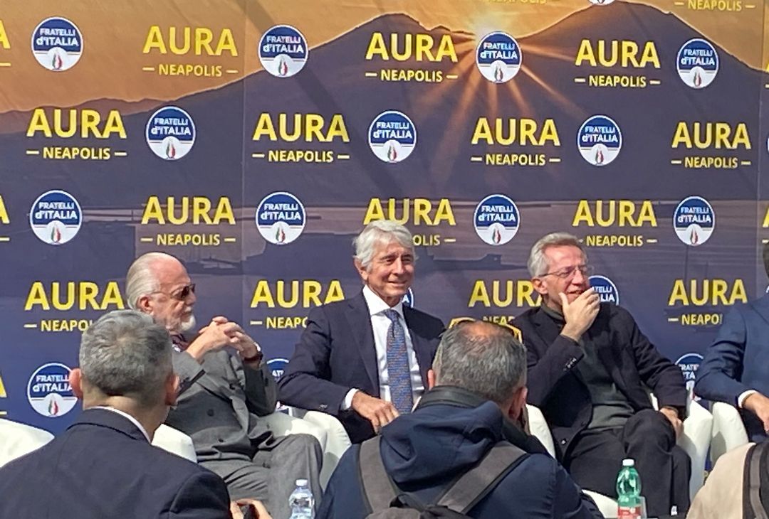 GALLERY Napoli 2026 capitale dello sport, ADL sul palco con Manfredi e Abodi - immagine 3