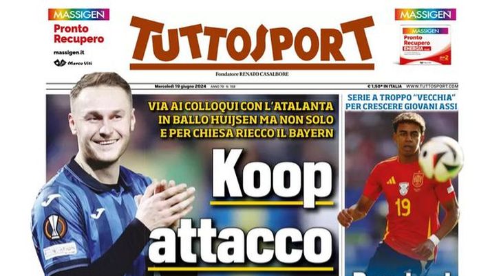 EDICOLA TS – Koopmeiners, attacco Juventus. Torino: Pinamonti + Laurienté EDICOLA TS – Koopmeiners, attacco Juventus. Torino: Pinamonti + Laurienté - immagine 1