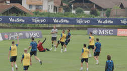 Seduta pomeridiana, le immagini della partitella: c’è anche Osimhen