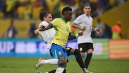 Il Brasile pareggia ed esce tra i fischi: finisce 1-1 contro l’Uruguay