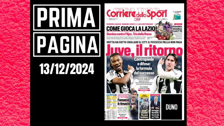 Prima pagina Corriere dello Sport: Fonseca è rimasto solo. Il Milan si spacca