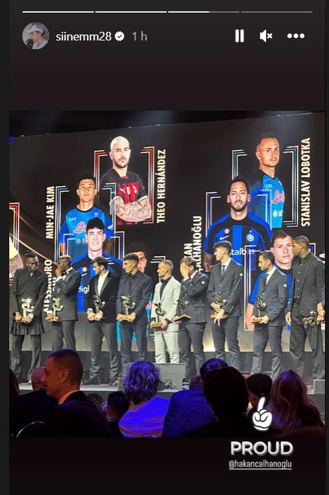 Calhanoglu premiato al Gran Galà del Calcio: sul red carpet con la moglie- immagine 2