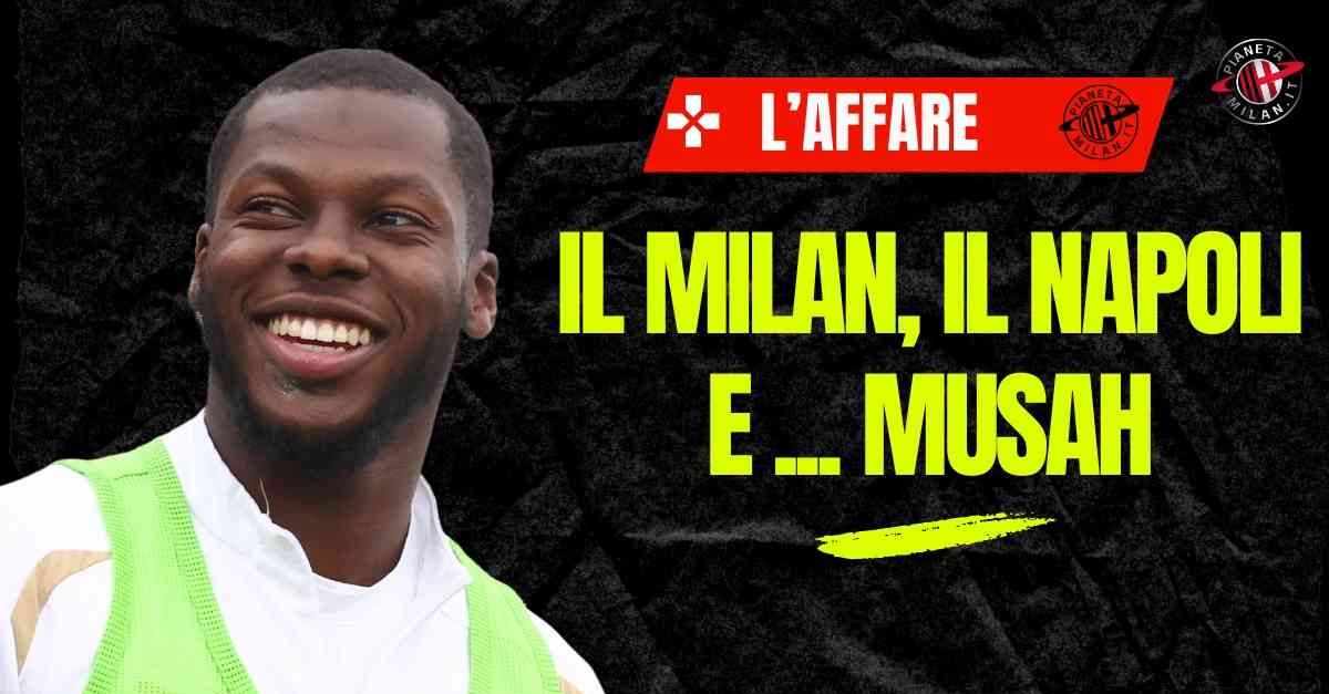 il milan musah e l8217interesse del napoli un8217affare che fa felice tutti ecco perch233