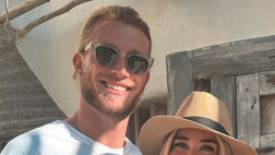 Diletta, relax assieme a Karius. La Leotta sorridente in vacanza col pancione