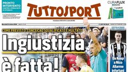 PRIMA PAGINA TUTTOSPORT OGGI: “Conceicao, ingiustizia è fatta”