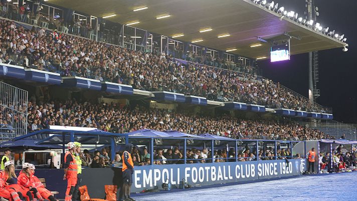 EMPOLI, ITALY - SEPTEMBER 29: General view of the fans during the Serie A match between Empoli and Fiorentina at Stadio Carlo Castellani on September 29, 2024 in Empoli, Italy. (Photo by Gabriele Maltinti/Getty Images)  Empoli Milan